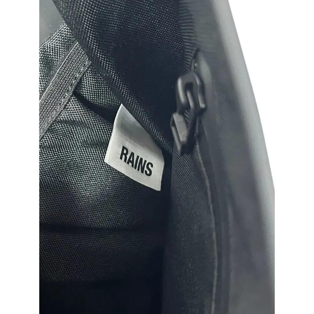Rains Unsex Black  Backpack Mini